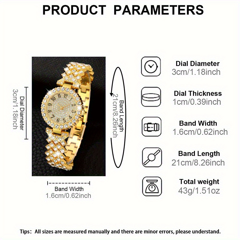Women's Elegant CAYON Quartz Watch and Bracelet
